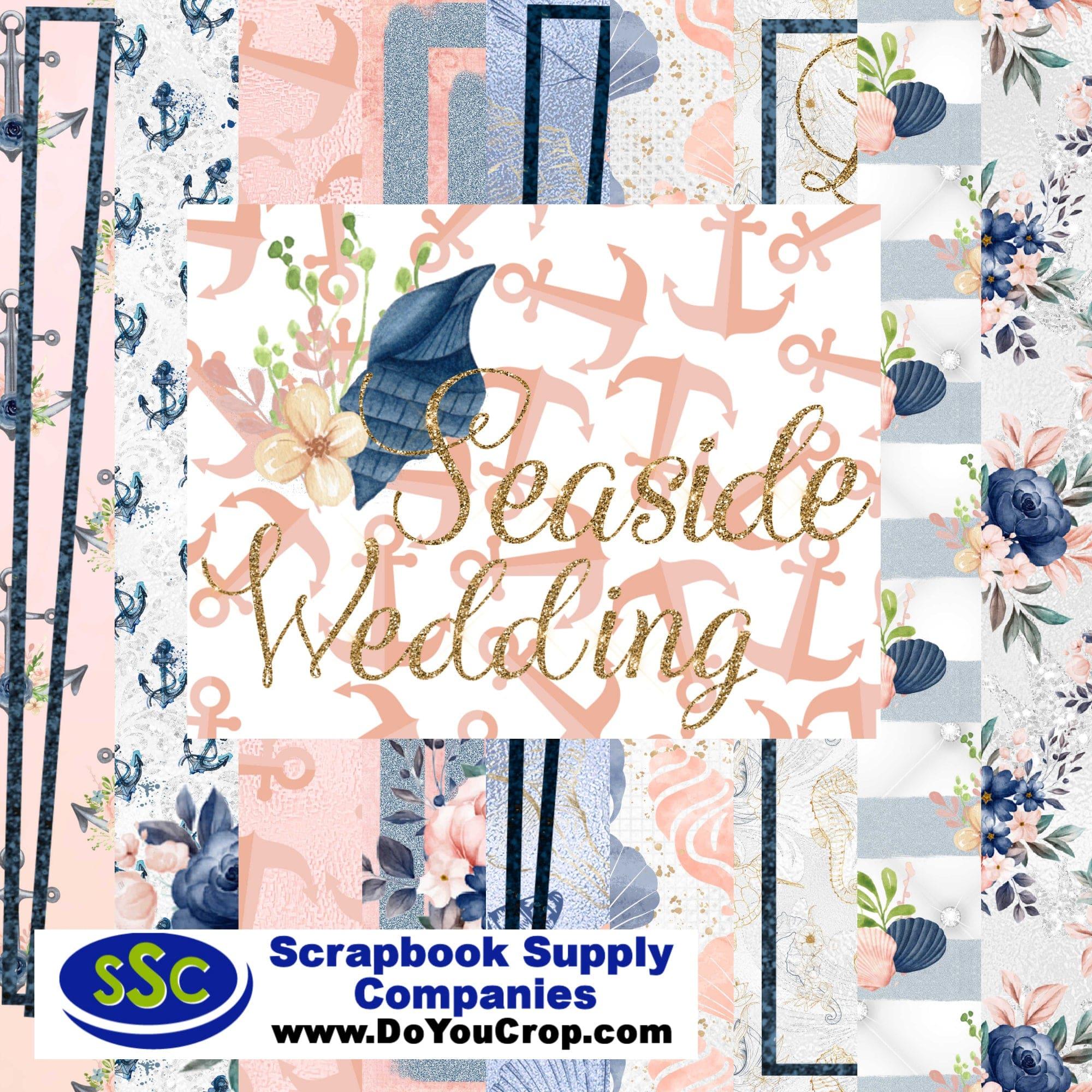 Seaside Wedding 12 x 12 Scrapbook Paper & Embellishment Kit by SSC Designs - Scrapbook Supply Companies