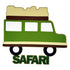 Safari Van 5 x 6 Laser Cut Scrapbook Embellishment by SSC Laser Designs