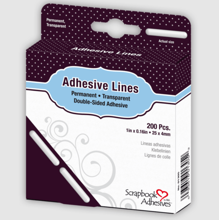 Transparent Double-Sided Adhesive Lines by Scrapbook Adhesives - Pkg. of 200