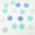 Snowflake Variety .5" Resin Flatback Scrapbook Embellishments by SSC Designs - 16 pieces