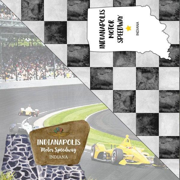 National Park Collection Indianapolis Motor Speedway 12 x 12 Double-Sided Scrapbook Paper by Scrapbook Customs