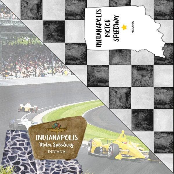 National Park Collection Indianapolis Motor Speedway 12 x 12 Double-Sided Scrapbook Paper by Scrapbook Customs - Scrapbook Supply Companies