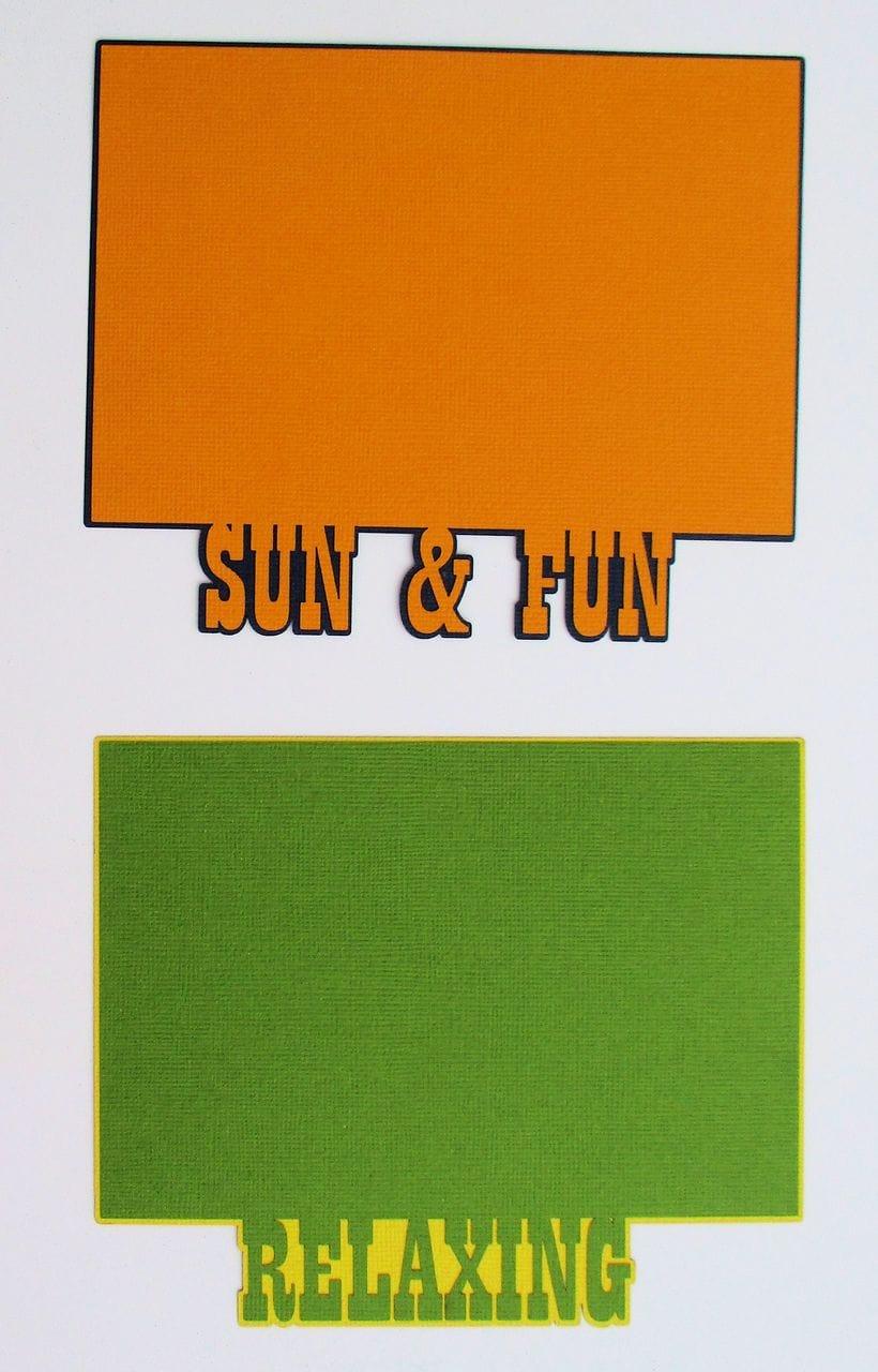 Relaxing and Sun & Fun 4.5 x 6.5 Photo Mats by SSC Laser Designs