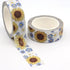 TW Collection Sunflowers Gold Foiled Scrapbook Washi Tape by SSC Designs - 15mm x 30 Feet - Scrapbook Supply Companies