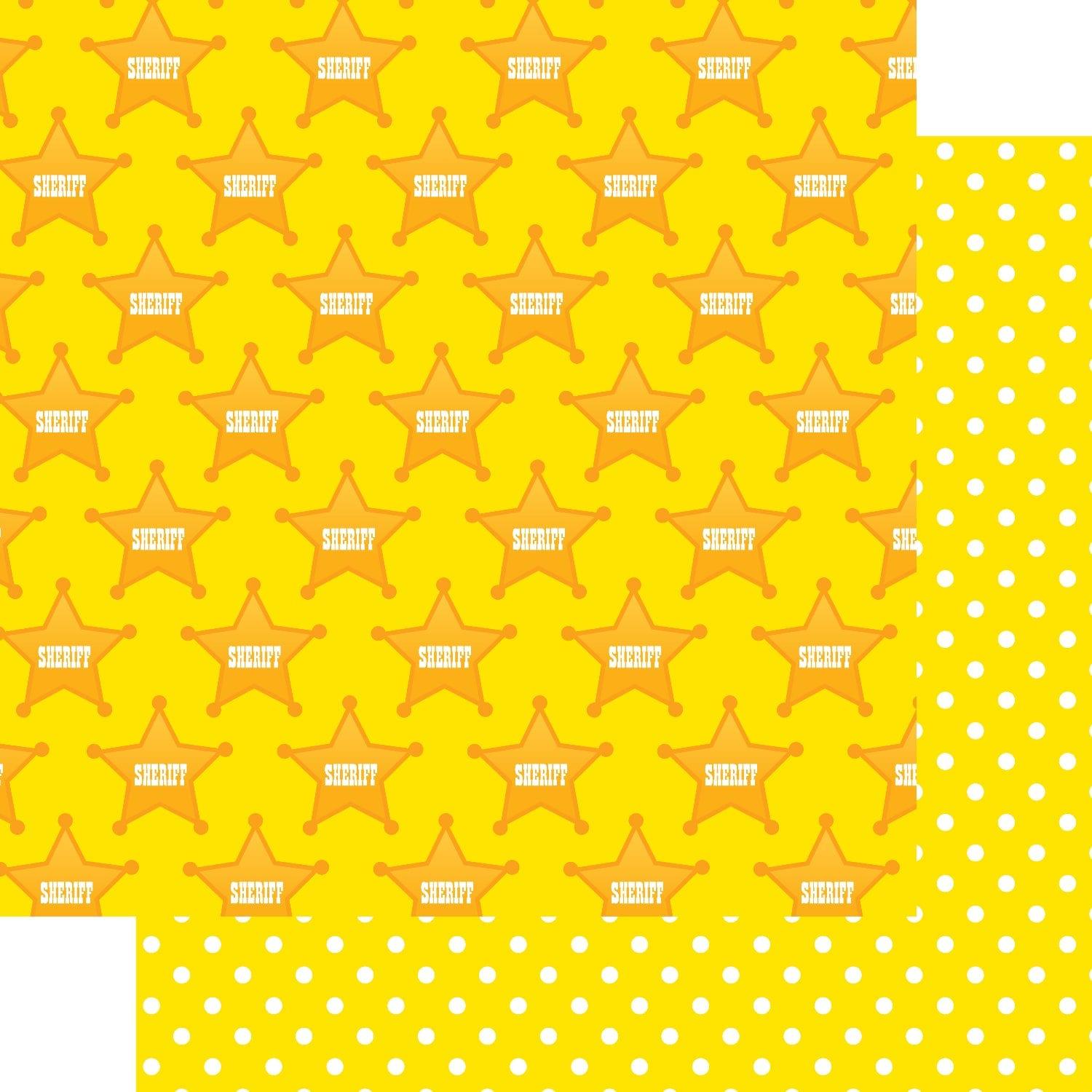 Toy Box Collection Sheriff 12 x 12 Double-Sided Scrapbook Paper by SSC Designs