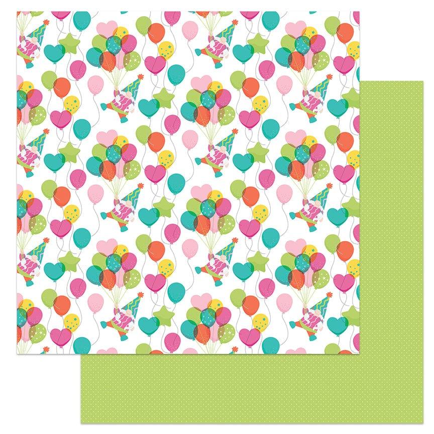 Tulla & Norbert's Birthday Collection Floating 12 x 12 Double-Sided Scrapbook Paper by Photo Play Paper - Scrapbook Supply Companies