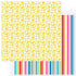 Tulla & Norbert's Excellent Adventure Collection Lemonade 12 x 12 Double-Sided Scrapbook Paper by Photo Play Paper