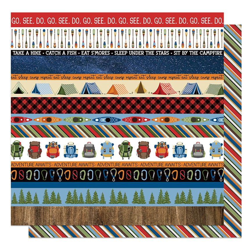 The Great Outdoors Collection Go See Do 12 x 12 Double-Sided Scrapbook Paper by Photo Play Paper - Scrapbook Supply Companies