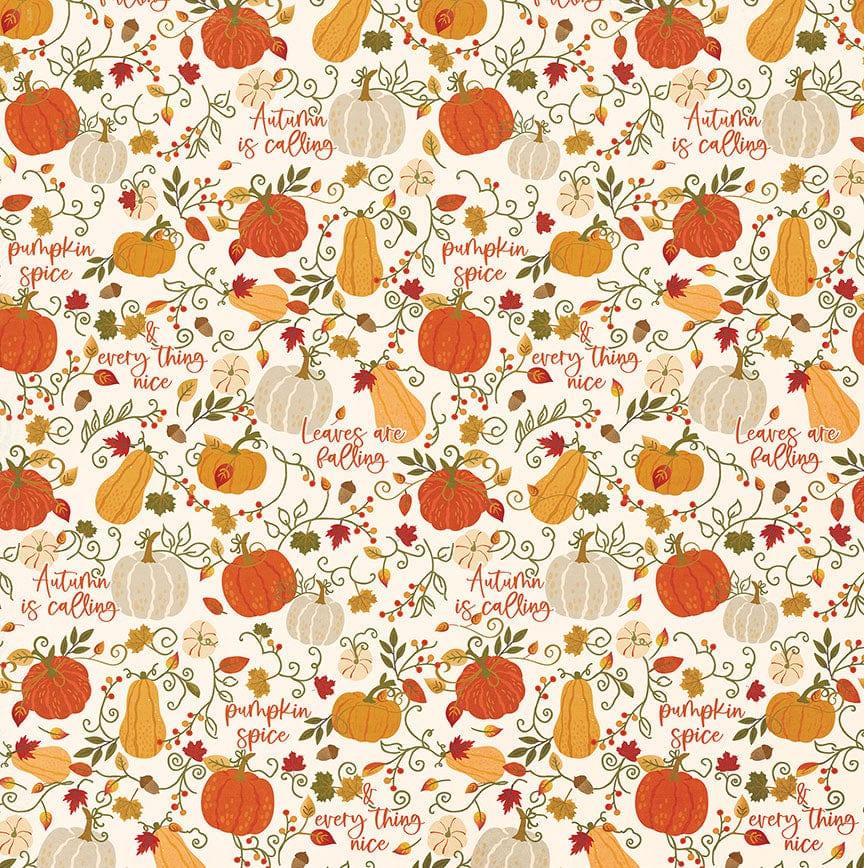 Thankful & Blessed Collection Pumpkin Spice 12 x 12 Double-Sided Scrapbook Paper by Photo Play Paper - Scrapbook Supply Companies
