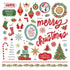 The North Pole Trading Co. Collection 12 x 12 Cardstock Scrapbook Sticker Sheet by Photo Play Paper
