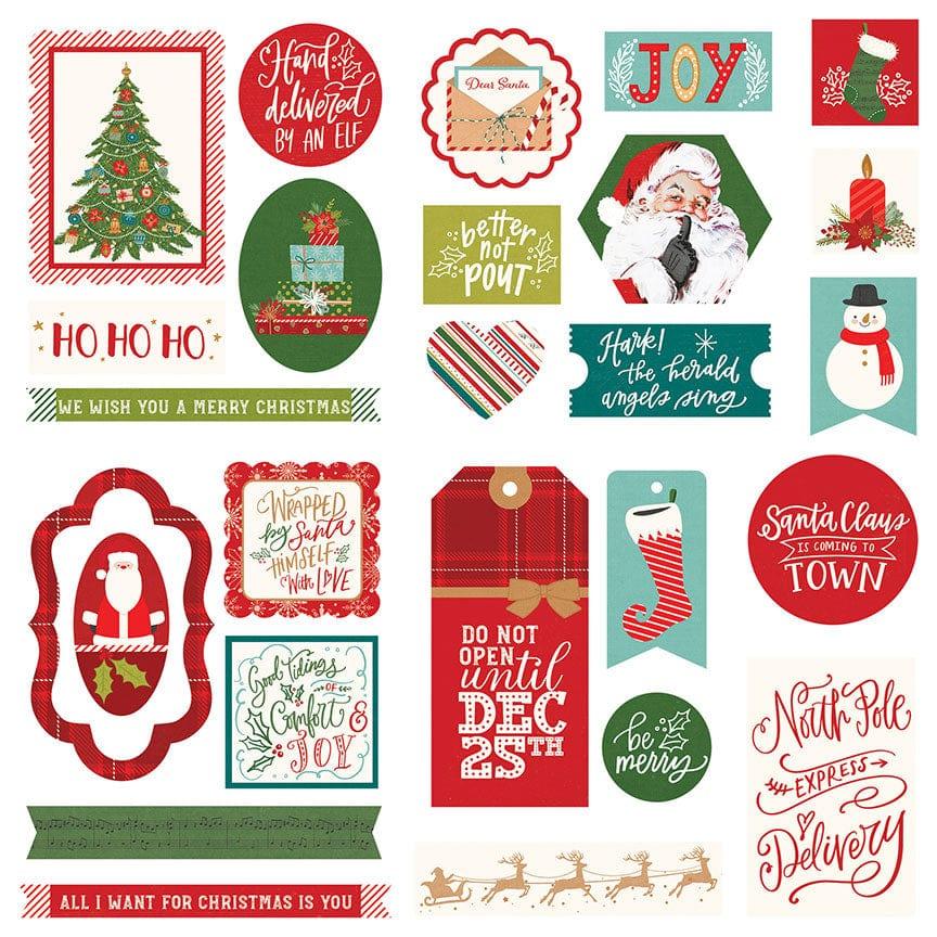 The North Pole Trading Co. Collection 5 x 5 Die Cut Scrapbook Embellishments by Photo Play Paper - Scrapbook Supply Companies