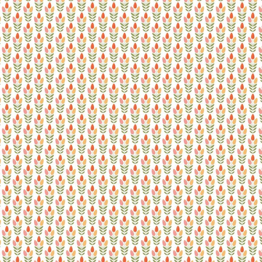 Tulla & Norbert Collection Tip Toe Through The Tulips 12 x 12 Double-Sided Scrapbook Paper by Photo Play Paper - Scrapbook Supply Companies