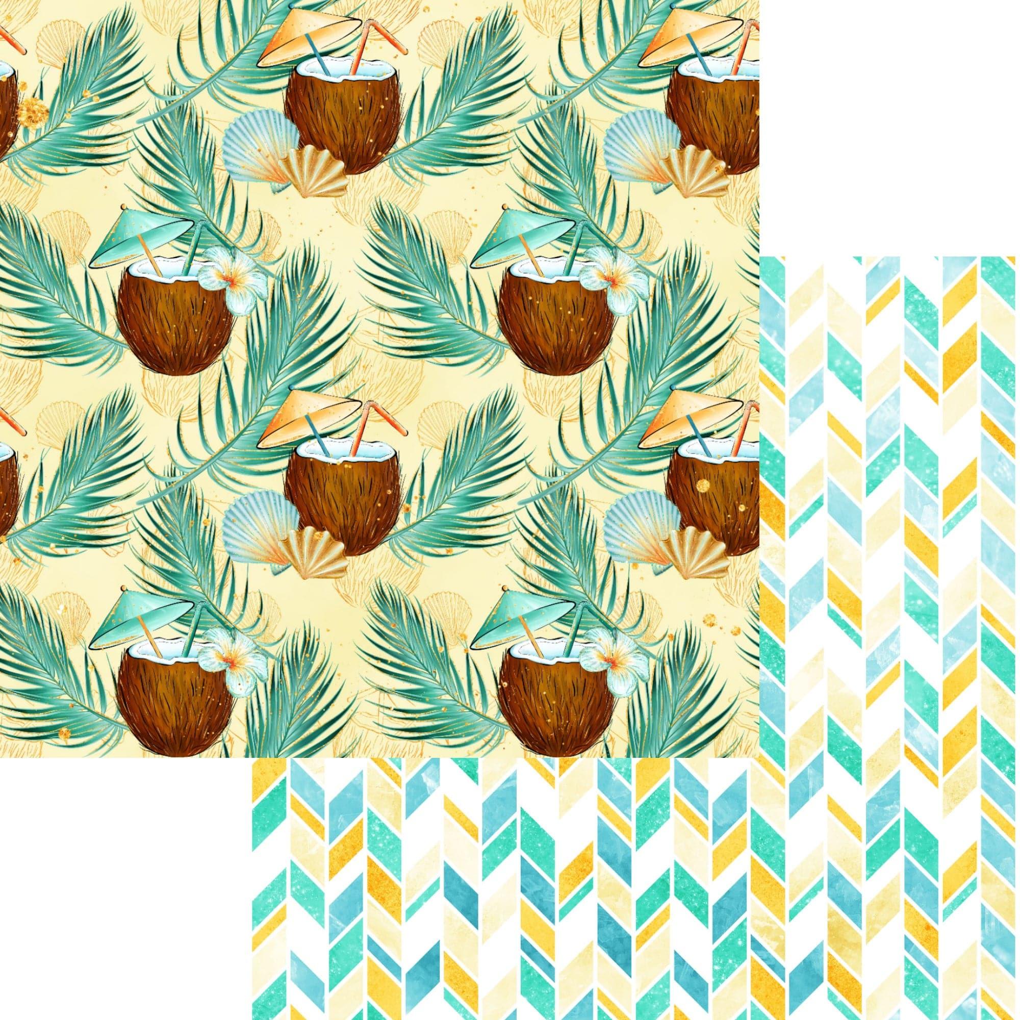 Phantasia Design's Tropics Collection Tropics 12 x 12 Double-Sided Scrapbook Paper by SSC Designs - Scrapbook Supply Companies