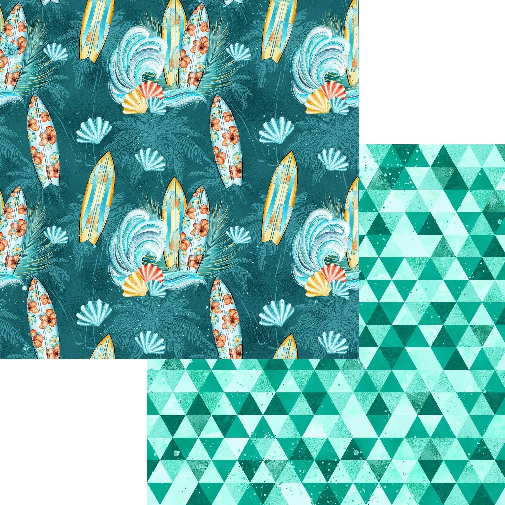 Phantasia Design's Tropics Collection Surfer 12 x 12 Double-Sided Scrapbook Paper by SSC Designs - Scrapbook Supply Companies
