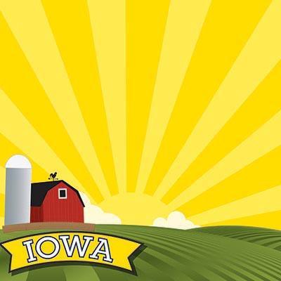 The State Line Collection Iowa 12 x 12 Scrapbook Paper by Reminisce