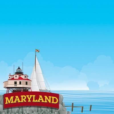 The State Line Collection Maryland 12 x 12 Scrapbook Paper by Reminisce - Scrapbook Supply Companies
