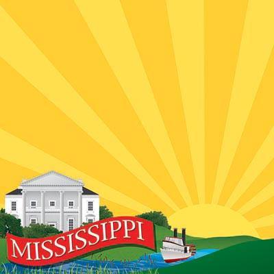 The State Line Collection Mississippi 12 x 12 Scrapbook Paper by Reminisce