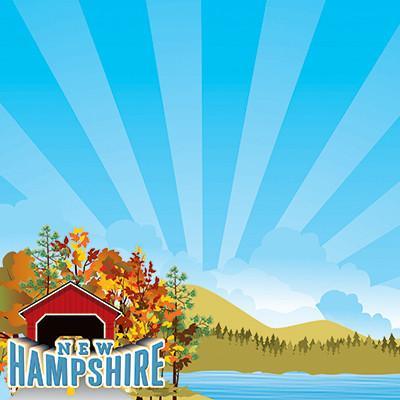 The State Line Collection New Hampshire 12 x 12 Scrapbook Paper by Reminisce
