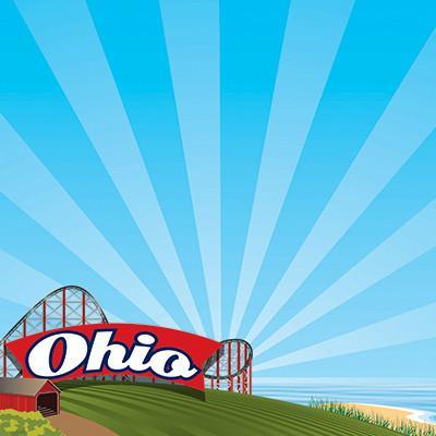 The State Line Collection Ohio 12 x 12 Scrapbook Paper by Reminisce - Scrapbook Supply Companies