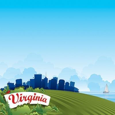 The State Line Collection Virginia 12 x 12 Scrapbook Paper by Reminisce