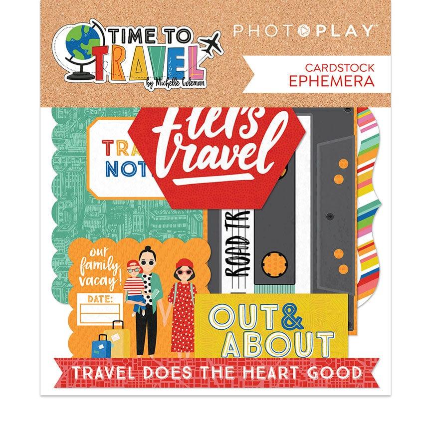 Time To Travel Collection 5 x 5 Die Cut Scrapbook Embellishments by Photo Play Paper - Scrapbook Supply Companies