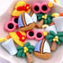 Vacay Is Calling Collection .75" Variety Scrapbook Buttons by SSC Designs - Pkg. of 5 - Scrapbook Supply Companies