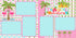 Tropical Vacation Palm Trees (2) - 12 x 12 Premade, Printed Scrapbook Pages by SSC Designs