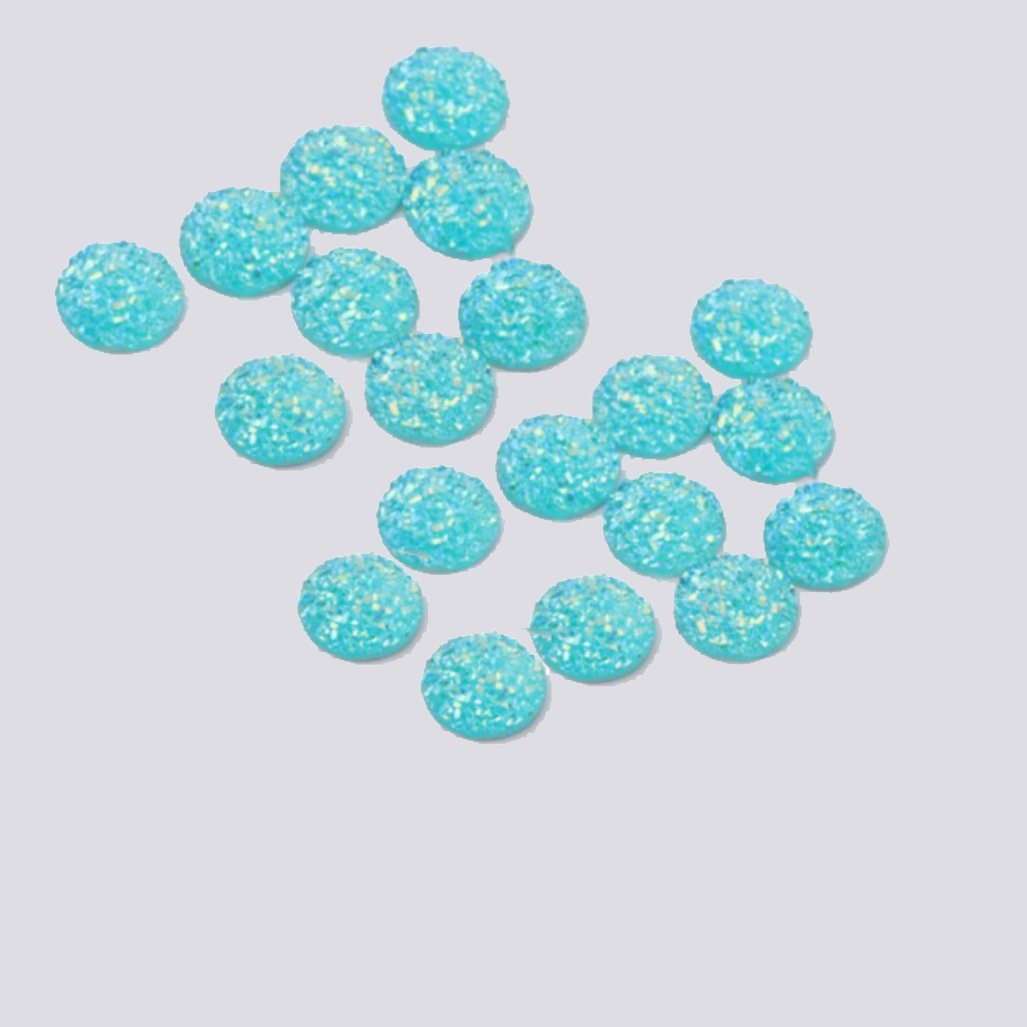 Bling It Up Collection 3/8" Turquoise Chunky Round Bling - Pkg. of 20