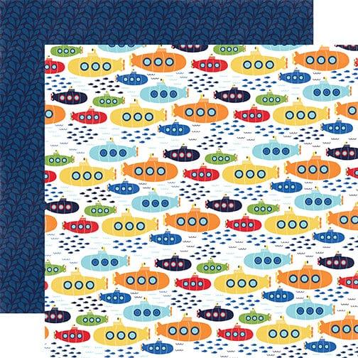 Under The Sea Collection Sea Explorers 12 x 12 Double-Sided Scrapbook Paper by Echo Park Paper - Scrapbook Supply Companies