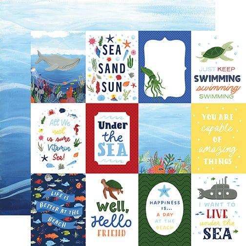Under Sea Adventures Collection 3 x 4 Journaling Cards 12 x 12 Double-Sided Scrapbook Paper by Echo Park Paper - Scrapbook Supply Companies