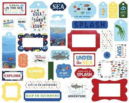Under Sea Adventures Collection 5 x 5 Scrapbook Tags & Frames Die Cuts by Echo Park Paper - Scrapbook Supply Companies