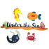 Under the Sea 6 X 11.5 Title Laser Scrapbook Embellishment by SSC Designs-5 piece set