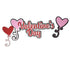 Valentine's Day Title with Heart Balloons 4 x 7 Laser Cut Scrapbook Embellishments by SSC Laser Designs