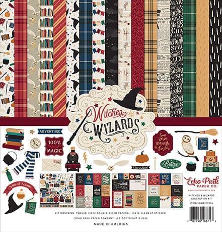 Witches & Wizards 13-Piece Collection Kit by Echo Park Paper-12 Papers, 1 Sticker - Scrapbook Supply Companies