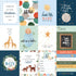 Welcome Baby Boy Collection 3 x 4 Journaling Cards 12 x 12 Double-Sided Scrapbook Paper by Echo Park Paper - Scrapbook Supply Companies