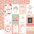 Welcome Baby Girl Collection 3x4 Journaling Cards 12 x 12 Double-Sided Scrapbook Paper by Echo Park Paper