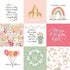 Welcome Baby Girl Collection 4 x 4 Journaling Cards 12 x 12 Double-Sided Scrapbook Paper by Echo Park Paper - Scrapbook Supply Companies