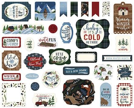 Warm & Cozy Collection 5 x 5 Ephemera Die Cuts by Echo Park Paper - Scrapbook Supply Companies