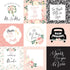 Wedding Collection 4 x 4 Journaling Cards 12 x 12 Double-Sided Scrapbook Paper by Echo Park Paper - Scrapbook Supply Companies