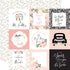 Wedding Collection 4 x 4 Journaling Cards 12 x 12 Double-Sided Scrapbook Paper by Echo Park Paper - Scrapbook Supply Companies