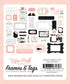 Wedding Collection 5 x 5 Scrapbook Tags & Frames Die Cuts by Echo Park Paper - Scrapbook Supply Companies