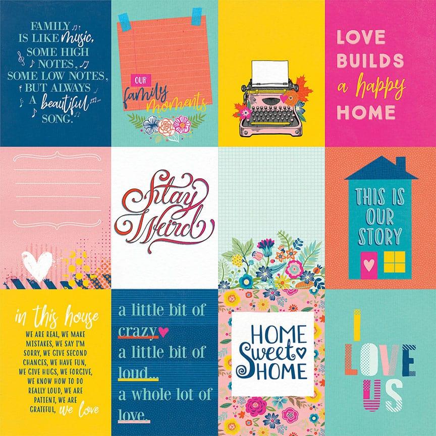 Wicker Lane Collection In This House 12 x 12 Double-Sided Scrapbook Paper by Photo Play Paper - Scrapbook Supply Companies