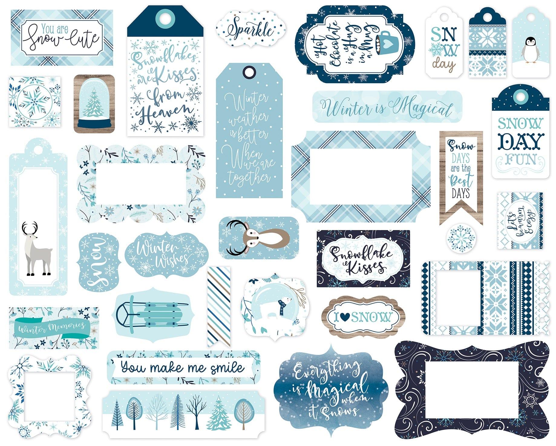 Echo Park The Magic of Winter Element Sticker Sheet