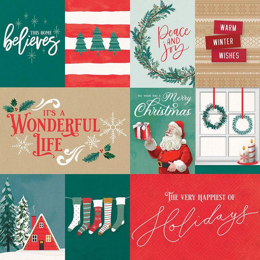 It's A Wonderful Christmas Collection This Home Believes 12 x 12 Double-Sided Scrapbook Paper by Photo Play Paper - Scrapbook Supply Companies