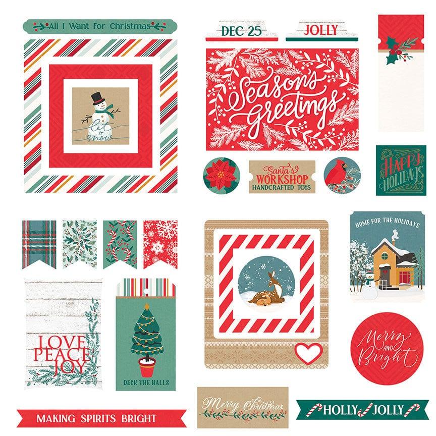 It's A Wonderful Christmas Collection 5 x 5 Die Cut Scrapbook Embellishments by Photo Play Paper - Scrapbook Supply Companies