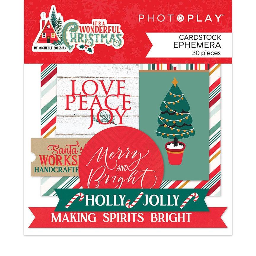It's A Wonderful Christmas Collection 5 x 5 Die Cut Scrapbook Embellishments by Photo Play Paper