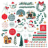 It's A Wonderful Christmas Collection 12 x 12 Cardstock Scrapbook Card Kit Sticker Sheet by Photo Play Paper