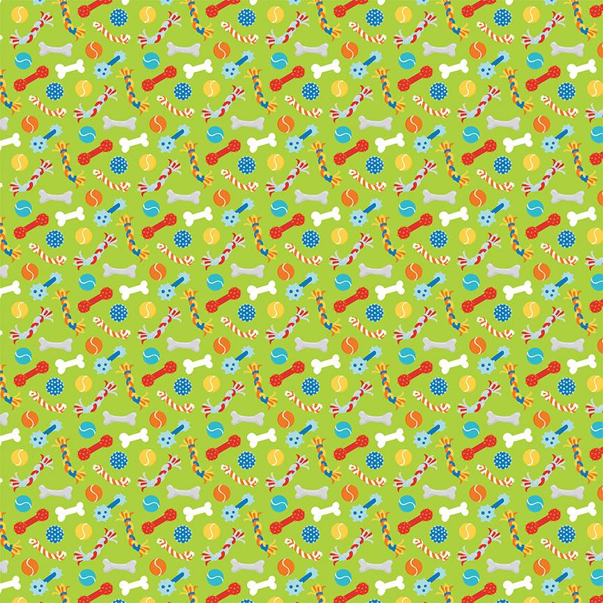 Bow Wow Collection Chow Time 12 x 12 Double-Sided Scrapbook Paper by Photo Play Paper - Scrapbook Supply Companies
