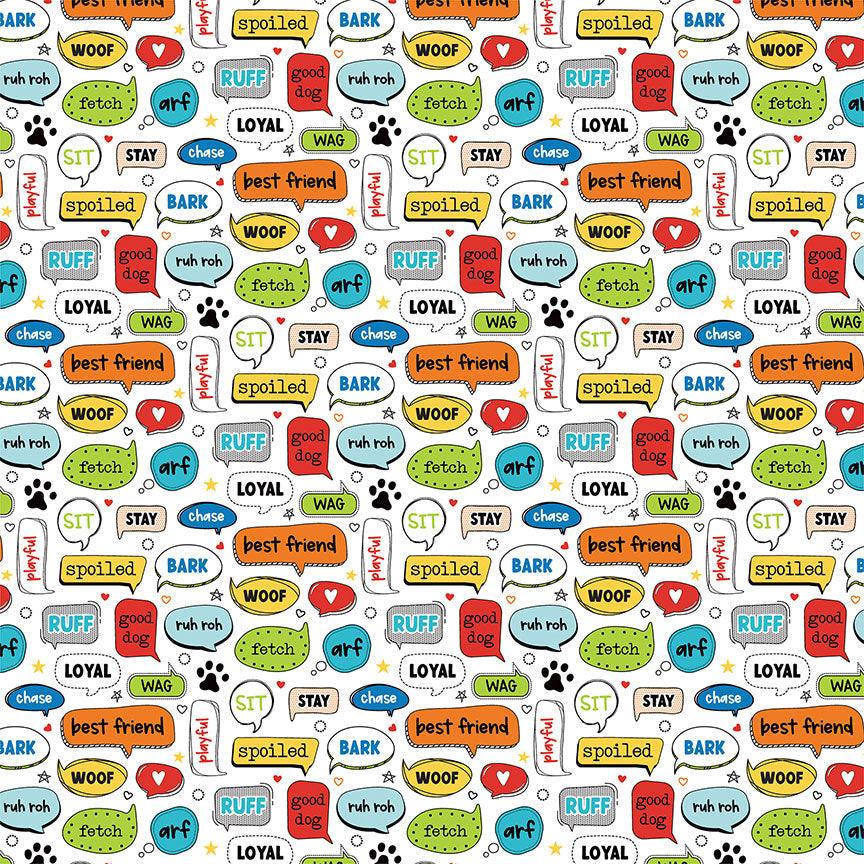 Bow Wow Collection Speak! 12 x 12 Double-Sided Scrapbook Paper by Photo Play Paper - Scrapbook Supply Companies