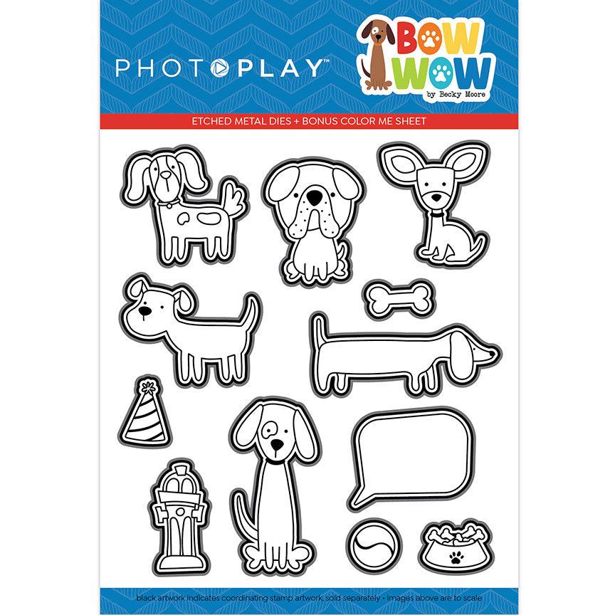 Bow Wow Collection Etched Metal Dies by Photo Play Paper - Scrapbook Supply Companies